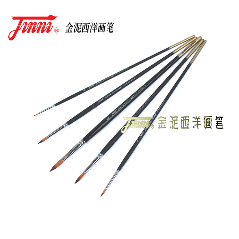 Gold Clay CVN-110] Nylon Round Tip Hook Line Pen Oil Painting Propylene Watercolor Pen Gold Clay Paintbrush