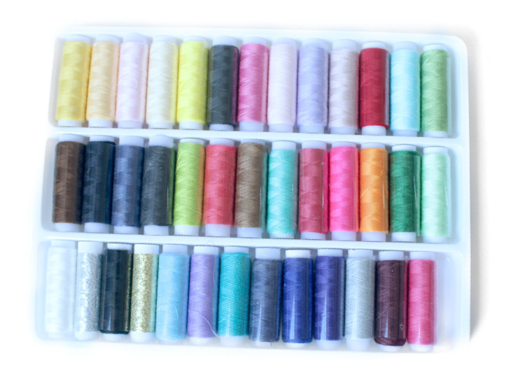 Polyester Fiber Line 402 Hands Stitched Fine Boutique Boxed Home 39 Color Multicolored Small Roll Stitch Stitch Sewing Machine Line