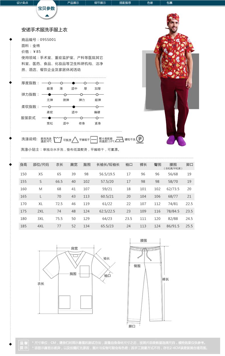 Tenue infirmière en coton - Ref 1916511 Image 13