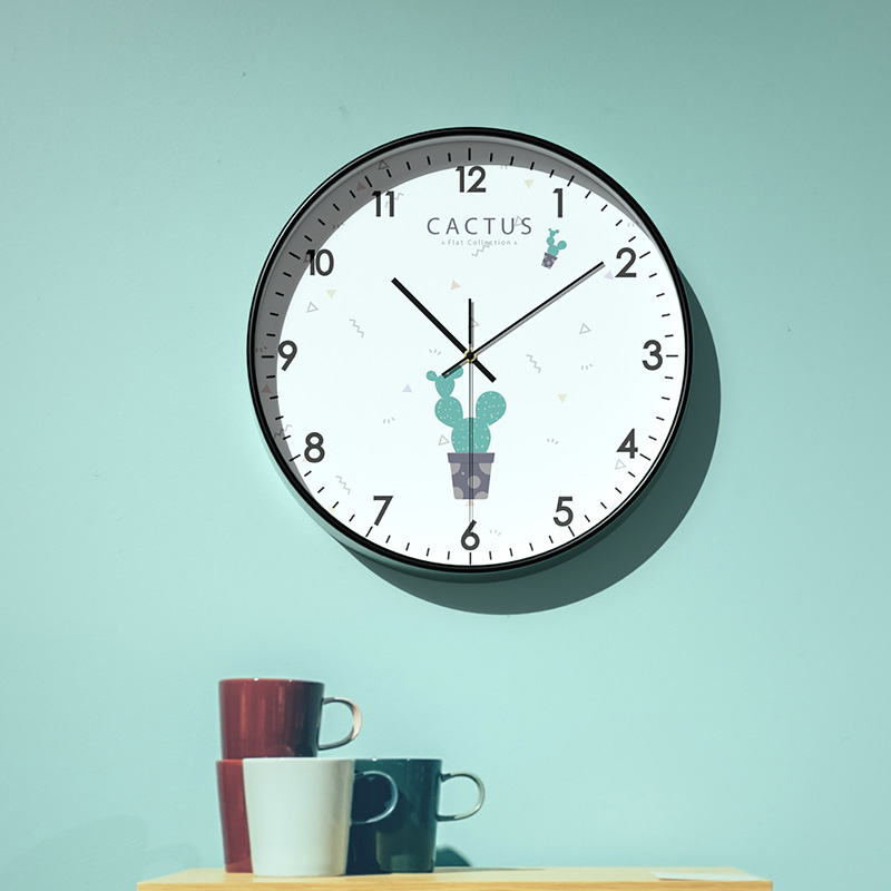 Clock wall clock sitting room clock household fashion clock hanging wall creative hanging watch Nordic atmosphere simple modern web celebrity