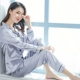 Bộ đồ ngủ nam xuân thu cotton dài tay cá tính thanh niên học sinh cấp 3 cotton oversized phù hợp với người béo xuân hè - Pyjama