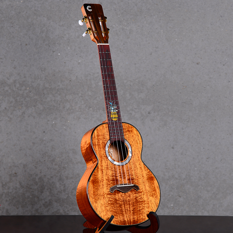 Old Cao Hangjin UKC UKC UKLIRILE AAA Hawaii Phossi Wood Panel 26 inches played finger pop electric box