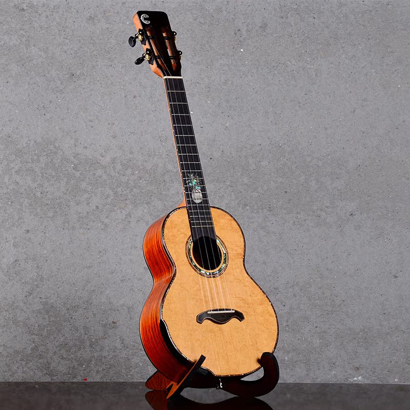 Old Cao artisanal violin UKC Yukri full veneer bear claw cloud cedar rose wood 26 inch finger bomb electric box playing level