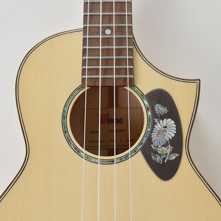 Yanyang Jukri Rose Wood Protection Board Ukulele Small Guitar Sunflower Inlaid Upscale Wood Striking Plate Bezel