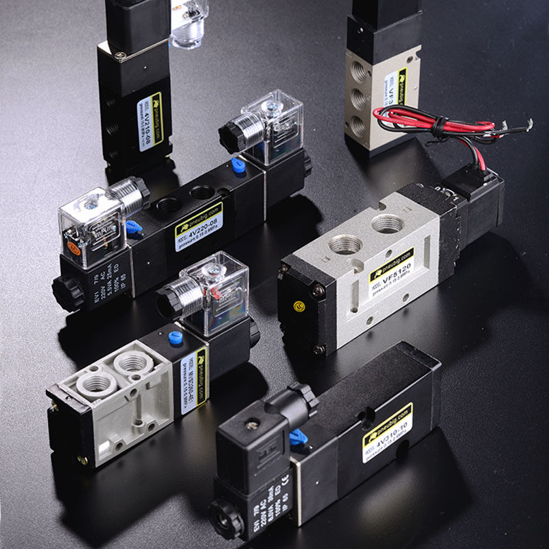 4v210-08 solenoid valve Two-position five-way valve directional valve pneumatic element hydraulic solenoid valve coil 