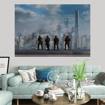 Battlefield Field Hanging Cloth Gaming Wall Bum Dormitory Wall Decoration Ins Background Cloth Bedroom Tapestry Customize