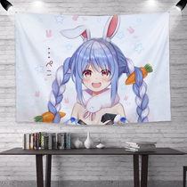 Cartoon Cartoon Character Hung Bunny Titan Pekra Virtual Main Podcast Ins Background Cloth Dorm Room bedroom Decorative Wall Cloth