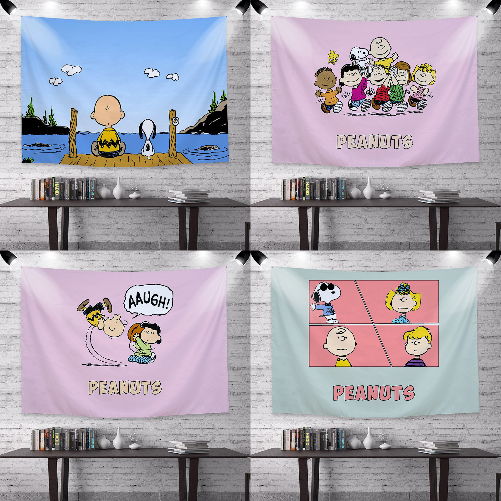 History Nubby hanging cloth background Bins cartoon children's room walls Decorative Tapestry Tapestry Bedroom Bedside Cartoon Wall Cloth