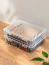 Transparent pencil case pen holder Water colour pen lead pencil case containing box Colour pen large capacity Colour pencil coloured pencil lead pencil case