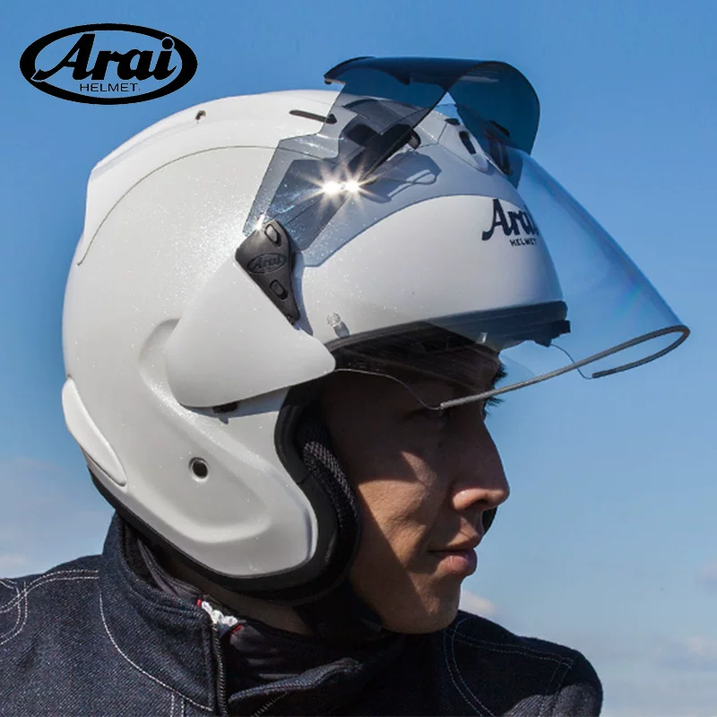 Шлем мотоциклетный Japan Arai VZ-RAM 3/4 SZ XO Большая голова Полуприлюдный шлем для мотоцикла, четыре сезона