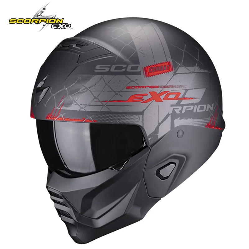 Американский шлем для мотоцикла Scorpion EXO / скорпион, ретро полноразмерный шлем, комбинированный шлем на четыре сезона и полупростой шлем