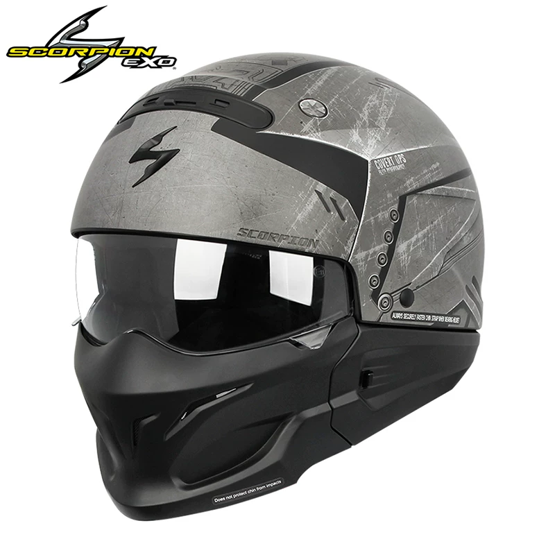 Американский шлем для мотоцикла Scorpion EXO / скорпион, ретро полноразмерный шлем, комбинированный шлем на четыре сезона и полупростой шлем