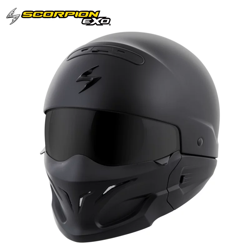 Американский шлем для мотоцикла Scorpion EXO / скорпион, ретро полноразмерный шлем, комбинированный шлем на четыре сезона и полупростой шлем
