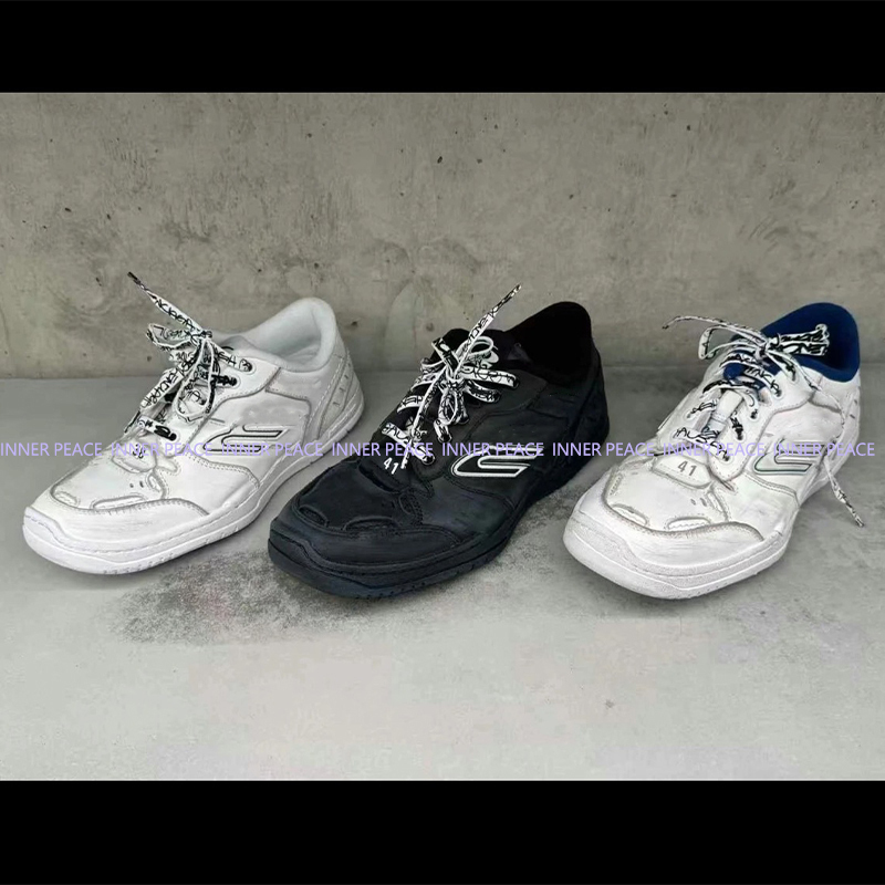 【Inner】Din Version High-Quality Goods in Stock, Parisian Old Money Style Retro Distressed Color-Washed Hamptons Dad Shoes