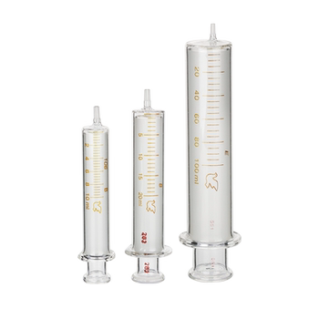 Sanaisi plastic glass syringe with ink and scale