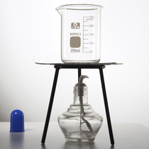 Sanaisi alcohol lamp set household chemical laboratory glass portable Wick cotton 150mL lamp asbestos mesh tripod beaker hot sale