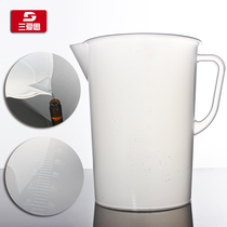 Sanaisi PP grade plastic with handle with graduated Cup beaker 5L Eagle mouth design safe and non-toxic shopkeeper recommended