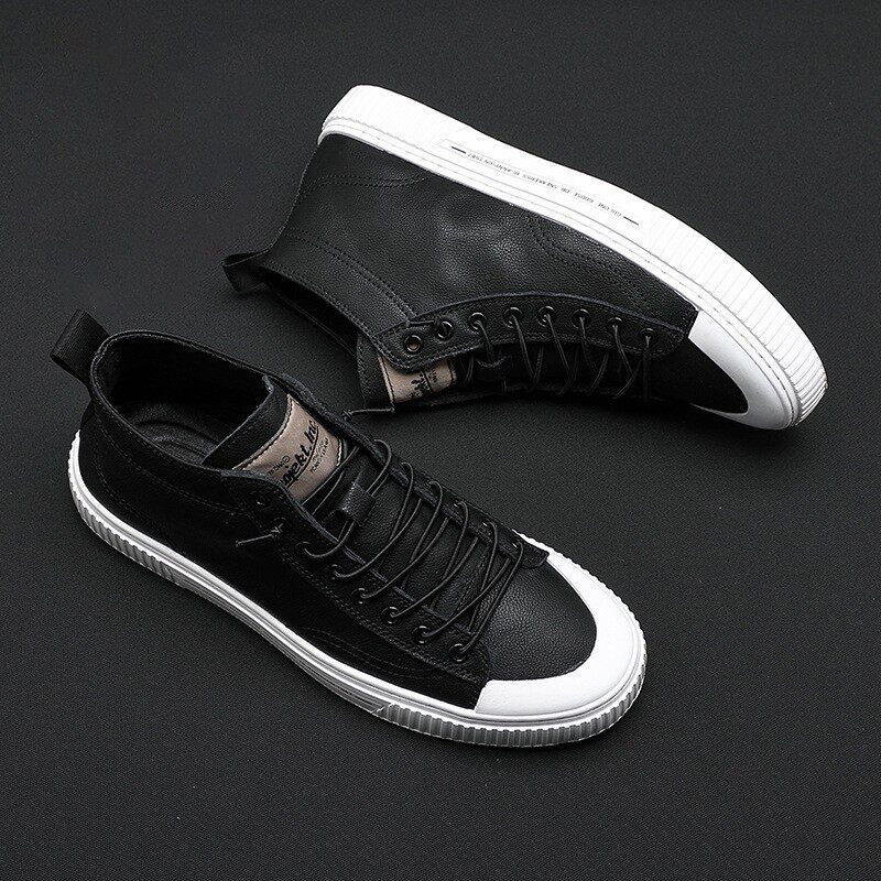 European station men's shoes 2023 new tide spring and summer fur high - gang casual shoes men's Korean version of low - gang plate shoes