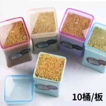 Bamboo toothpick Hotel household restaurant Disposable portable hotel double-headed bamboo sign fruit sign 20 barrels