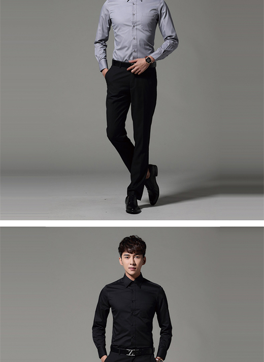 Quần nam G2000 mùa thu và mùa đông mỏng chống nhăn quần đen nam kinh doanh sự nghiệp quần SLIM FIT quần tây đen