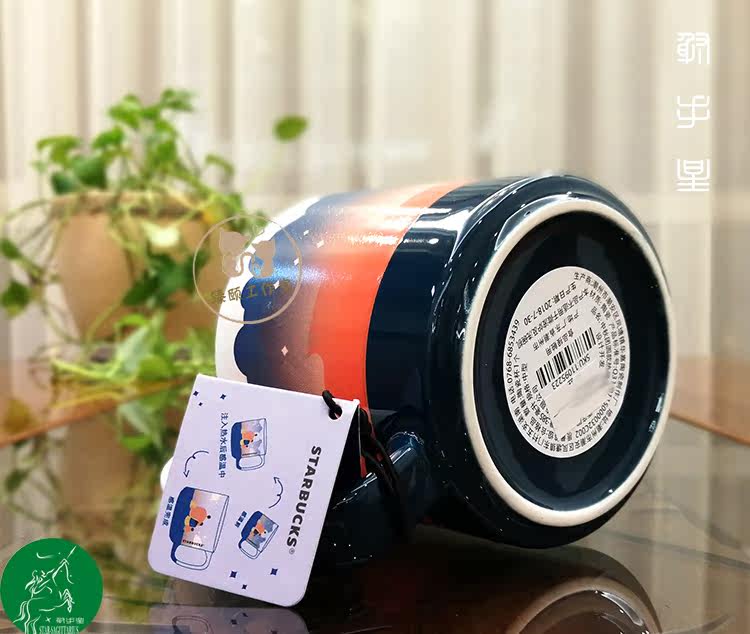 Starbucks/ starbucks 2018 годы осень воссоединение горячие деньги измерение температуры кружка 13 унция /oz 