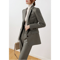 Pussy and mound TZ1100670 italian-level flannel wool collection class suit Western pants suit