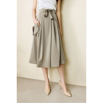  Niu Zi and Pier Zi silky incredibly smooth anti-wrinkle wild elastic waist wide legs loose pants and skirts