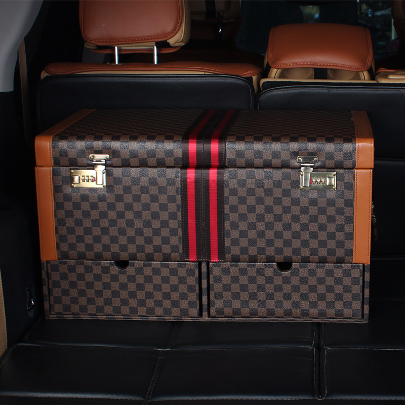Trunk storage box car storage storage box car supplies multi-functional luggage password box finishing box