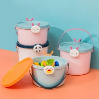 Игрушка, система хранения, мультяшный портативный пластиковый милый конструктор, детская одежда