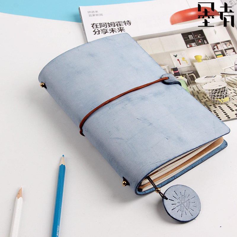 Ink Maker New Personality Gift Italian Leather Face Diary Hand Ledger This Loose-leaf Ledger of Grass Hand Ledger Notes Bestie