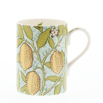 Royal Worcester UK Yellow Fruit Thyme Pattern Blue Cup 340ml