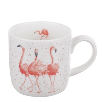 Royal Worcester UK Beautiful Flamingo Pattern White Cup 310ml