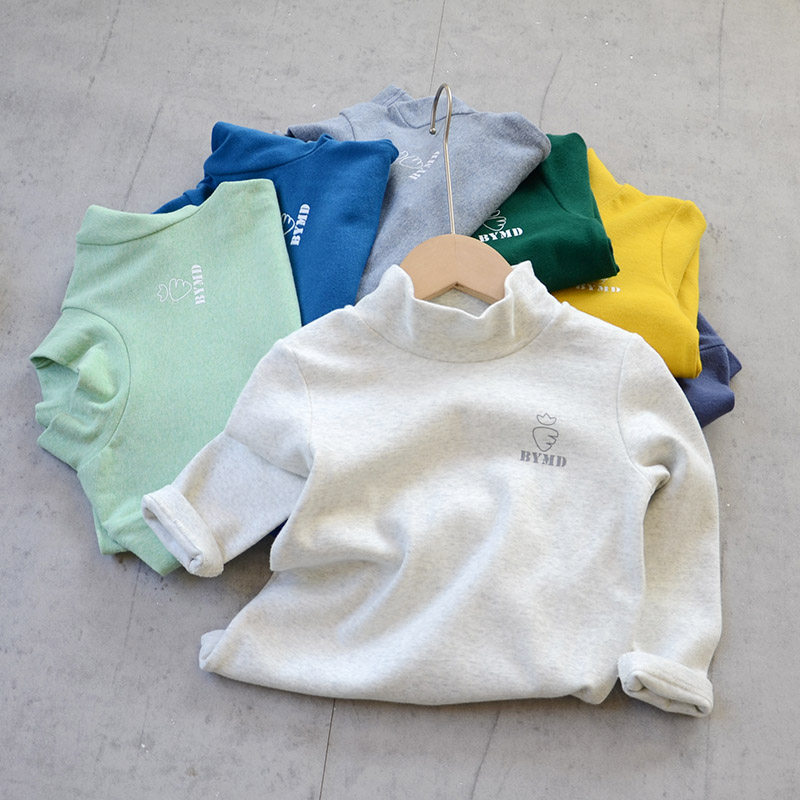 2021 new children's pure cotton underwear boys and girls simple and comfortable all-match warm pullover top