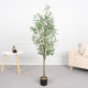 Simulated Olive Tree Potted Green Plant for Living Room Decoration, Simple Modern Style, Evergreen All Year Round, Large Floor-Standing Landscape Ornament