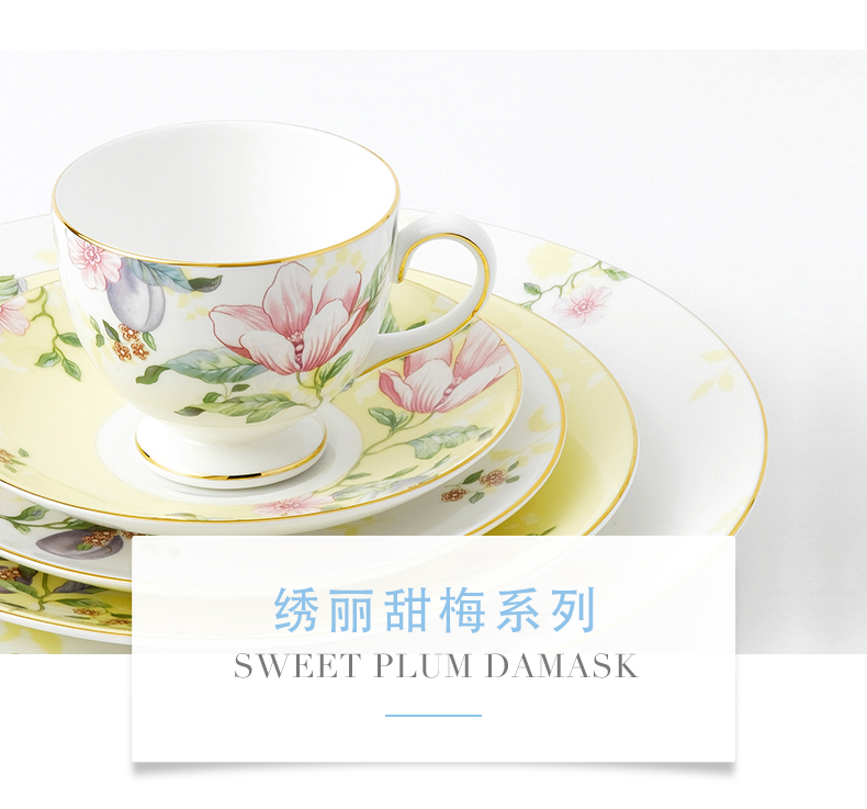 WEDGWOOD waterford WEDGWOOD embroider beautiful sweet name plum set of mark for a cup of ipads China cups European tea cup gift box