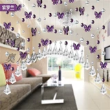 Пурпурно -вырезанные бусины DIY ручной материал из бисера ручной работы фэн -шуи занавес занавес капрал хрусталлический капрал.