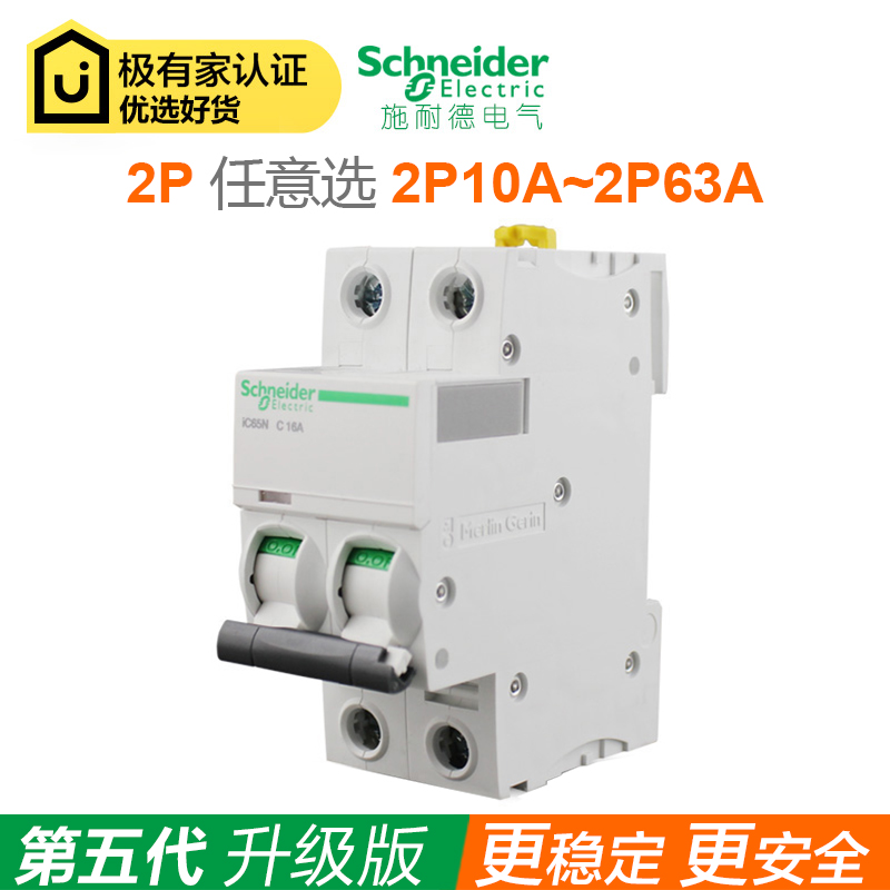 Schneider air switch circuit breaker Acti9 series IC65N 2P63A 2P10A ~ 2P32A 40A