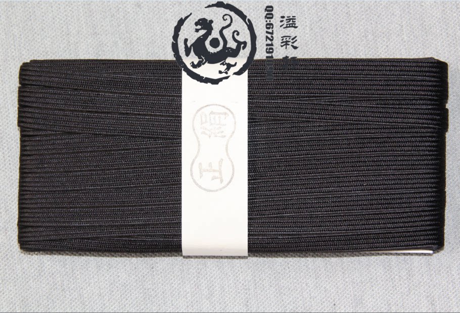 Japan Imports Samurai Army and Navy Handle Rope Rope Correction 1 cm Width Black (66 yuan)