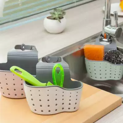 Kitchen sink drain rack Water filter basket Pool shelf Drain basket creative household wash basin hanging bag