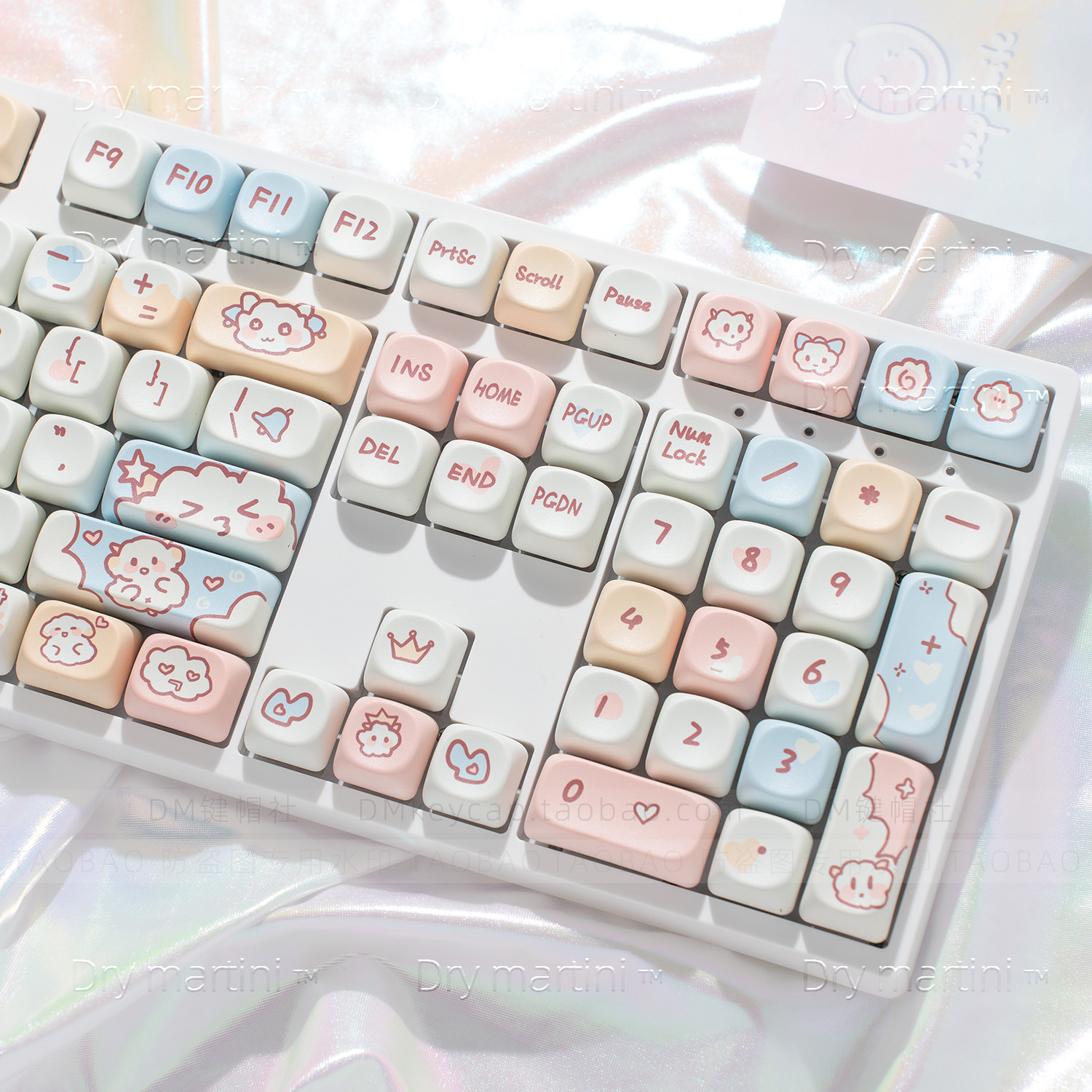 TK108三模机械键盘 RGB灯光客制化 支援热插拔静音套件-Taobao-Tmall