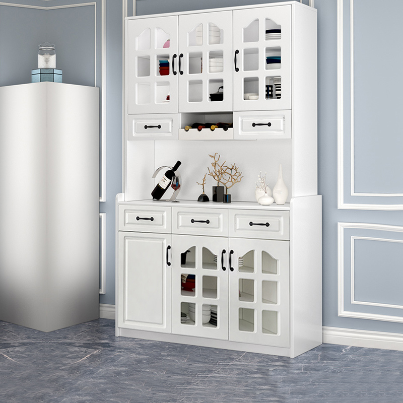 Dining Cabinet Modern Minima Kitchenette kitchen Cupboard Room Leaning Against Wall Home Storage Wine Cabinet Integrated Shelve Tea Water Side Cabinet