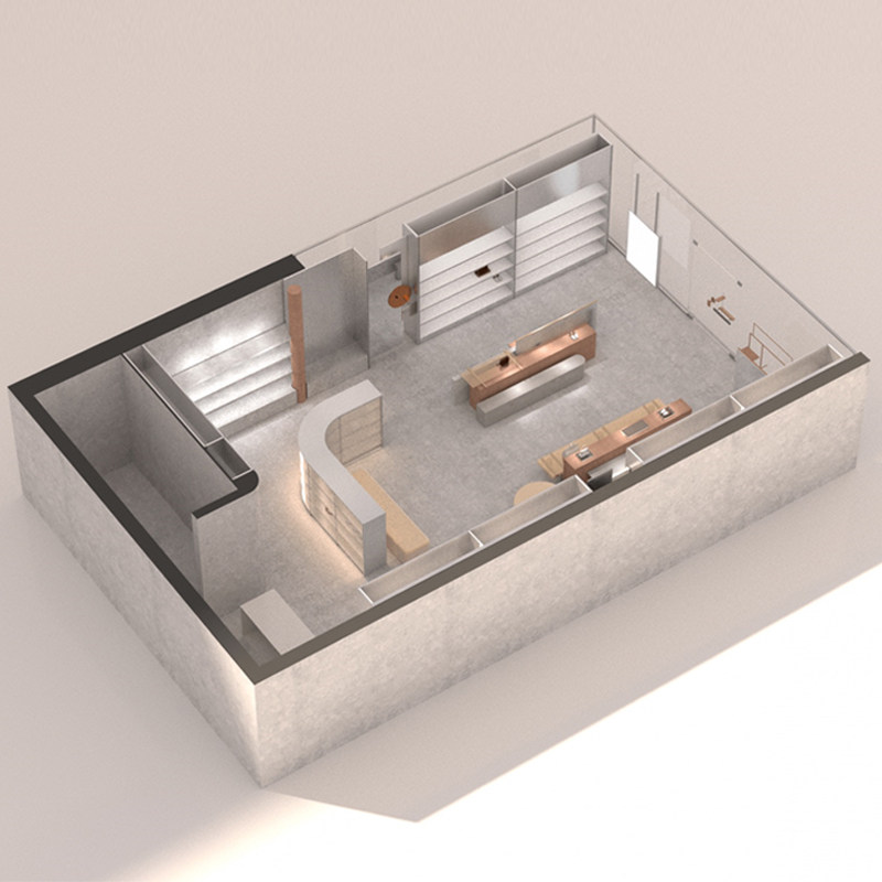 Women's Clothing Shop Furnishing Design Effect Kot Boy Clothing Men's Clothing Shop Style Shop Window Display The Wall Clothing Shop Show Shelf