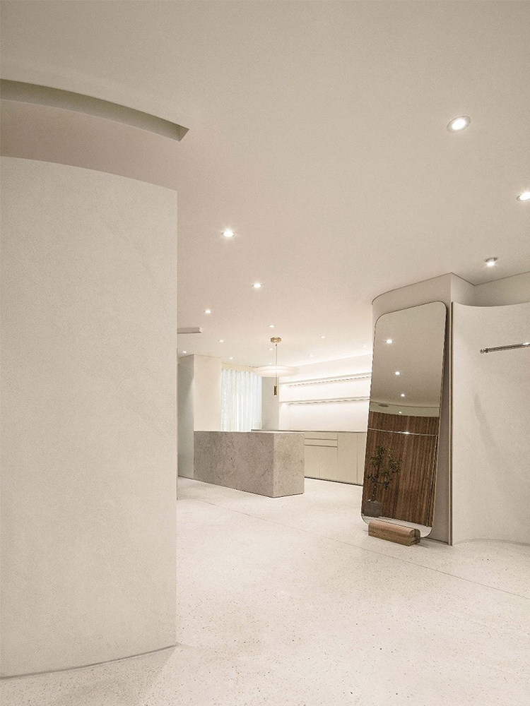 Clothing store mirror Full-body floor-to-ceiling mirror High-grade thin three-dimensional high-white beauty Women's clothing store wall-mounted full-body mirror