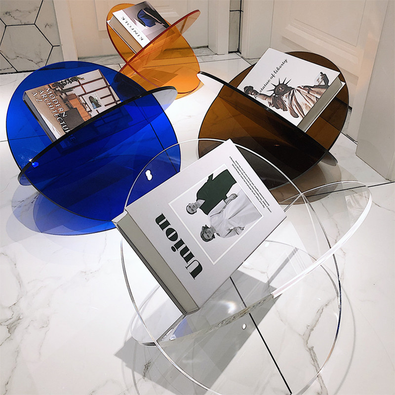 Clothing store water table Acrylic Nakajima hanger display rack Display rack Multi-layer cabinet transparent women's shop display table