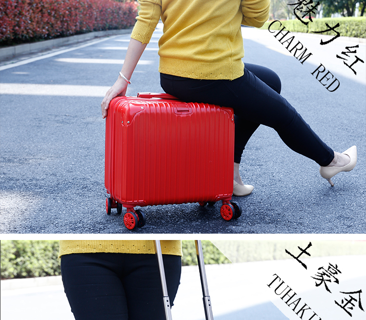 Mini 18 inch nội trú phổ quát xe đẩy nhỏ trường hợp xe đẩy 20 inch nữ doanh nghiệp Hàn Quốc vali túi hành lý nam giá vali