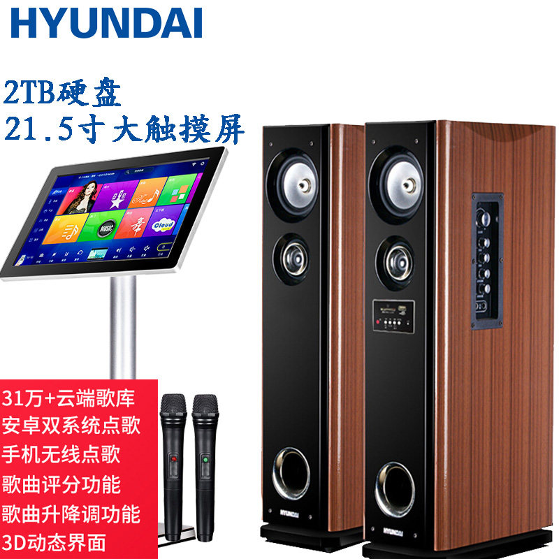HYUNDAI modern 8216 home TV audio living room k song Bluetooth speaker high power Bass song Machine