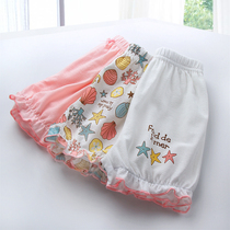 Girl Shorts Mesh Pure Cotton Girl Summer Clothing Out-Of-The-Art Shorts Slim Fit Pants Woman Baby 30% Pants Thin