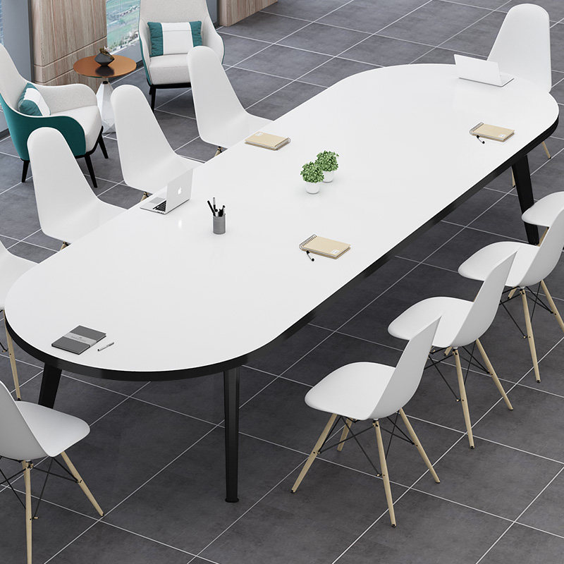 Conference Table Long Table Brief Modern Office Chairs Combined Meeting Room Negotiate Table And Chairs Oval Long Bar Table Worktop Table