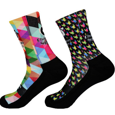 Champion System Zhobios bicycle breathable sweat-absorbing cycling socks Sports cotton printing tide socks