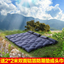 Automatic inflatable mat bed moisture proof mat outdoor thickened 5cm single double camping tent nap mat 3-4 people
